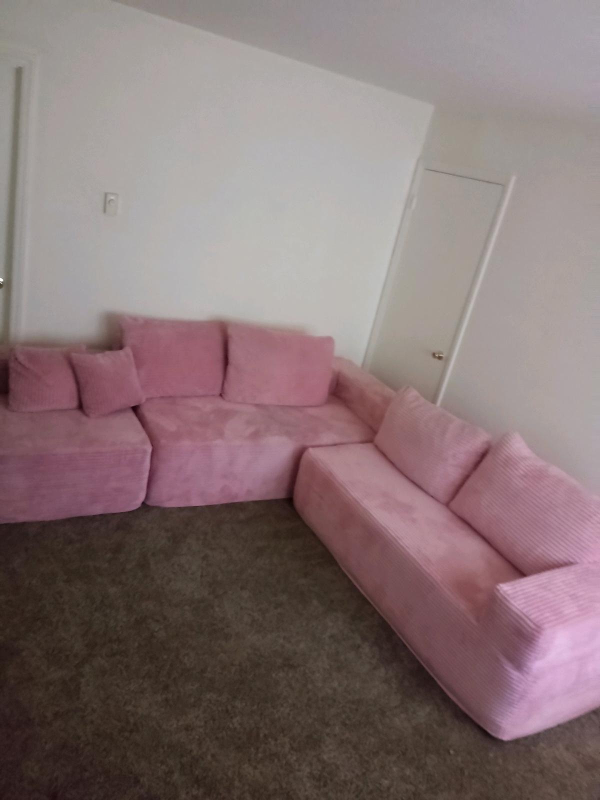 pink cloud sectional