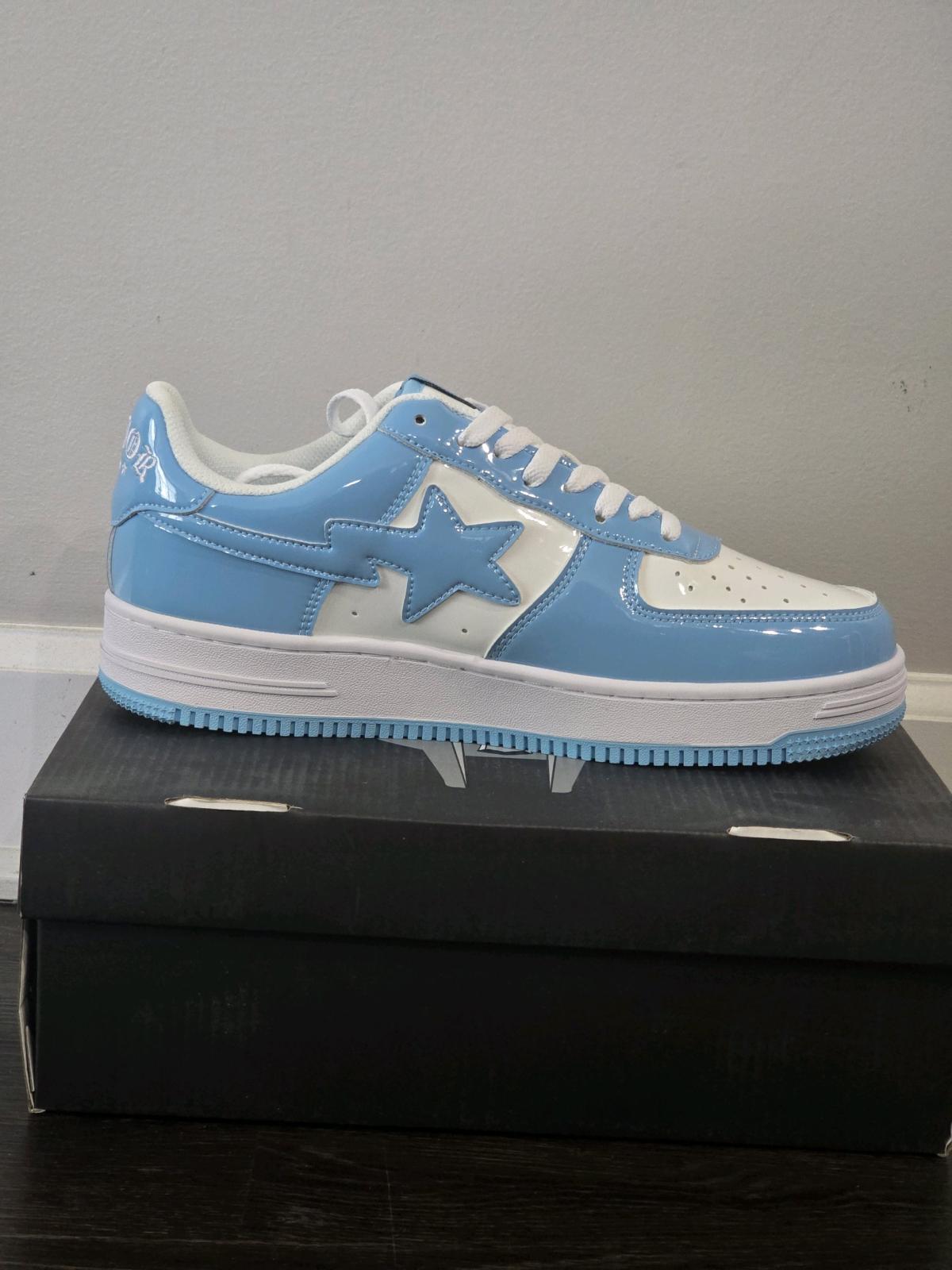 Bape X Mf Doom Concept Sneaker Mens Size 9 Baby Blue