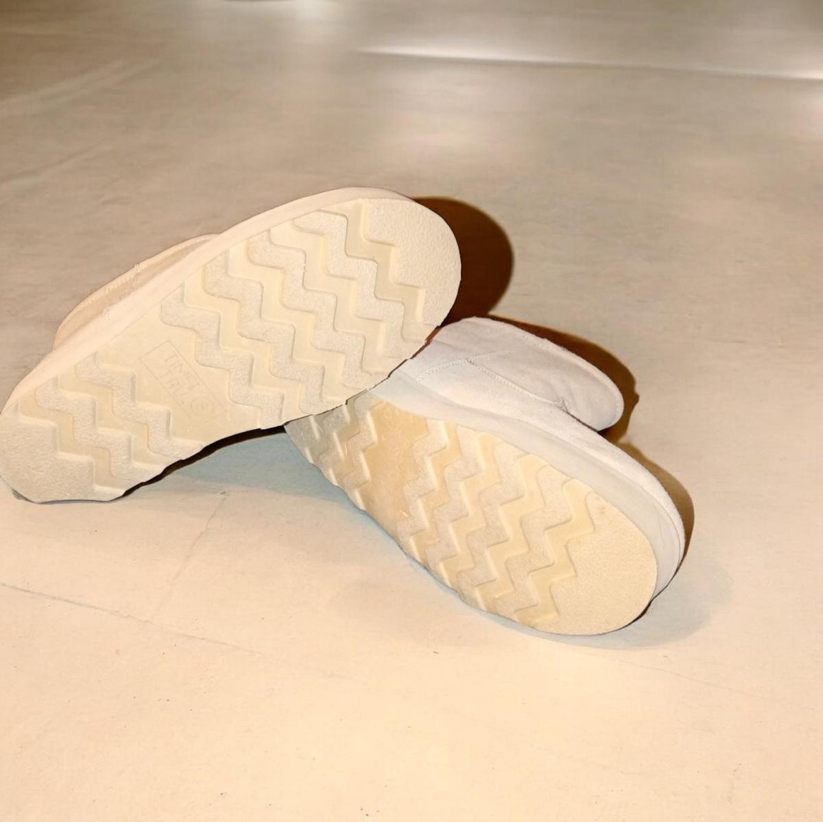 time and tru cream or sand color boots