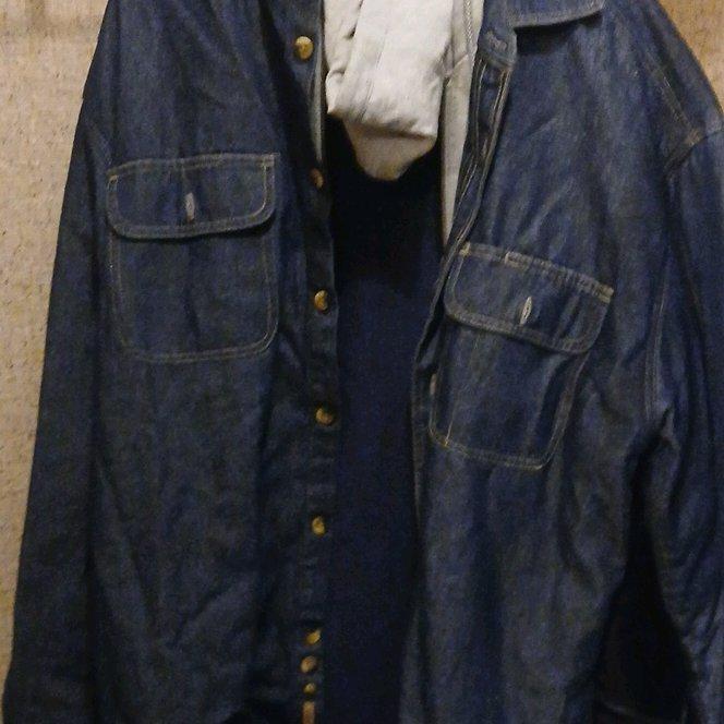 mens blue denim  Schmidt jacket