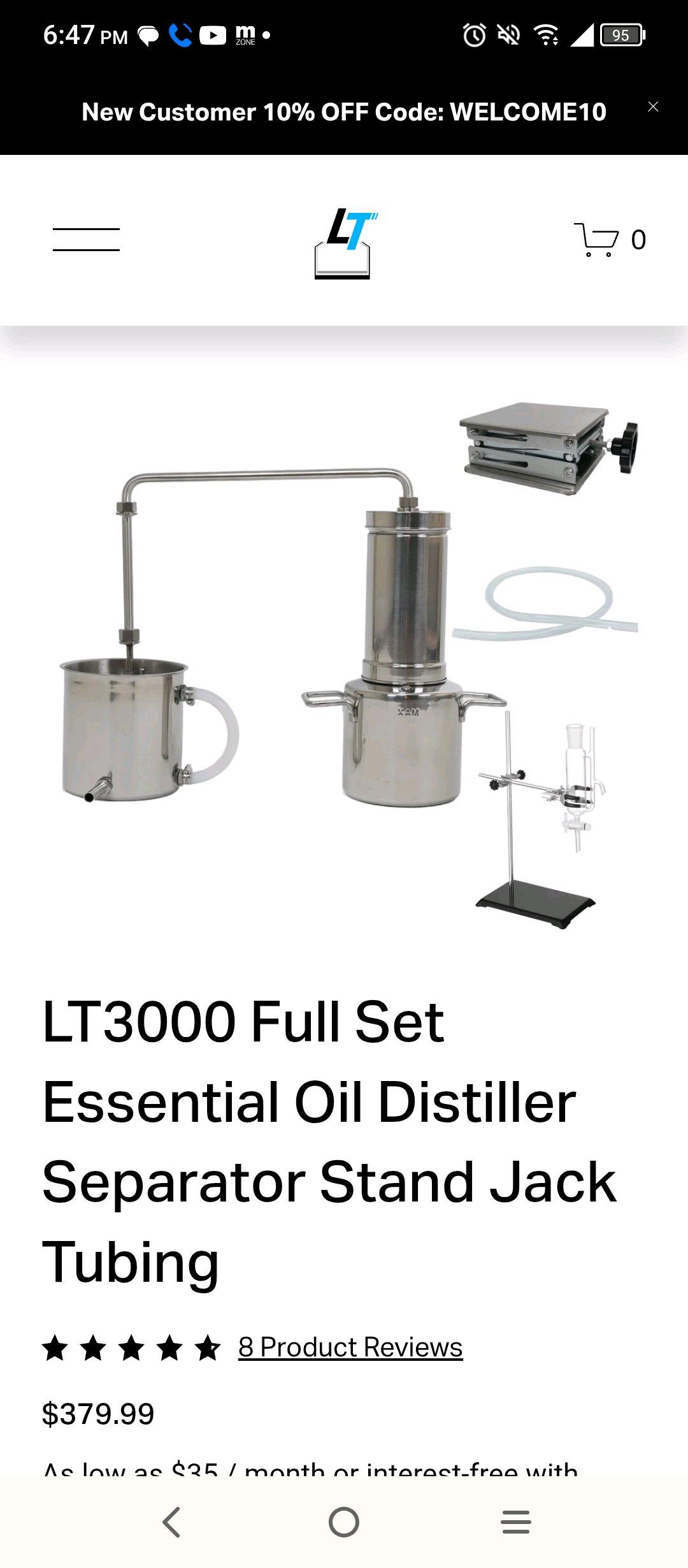 LT 3000 Essential Oil Distiller