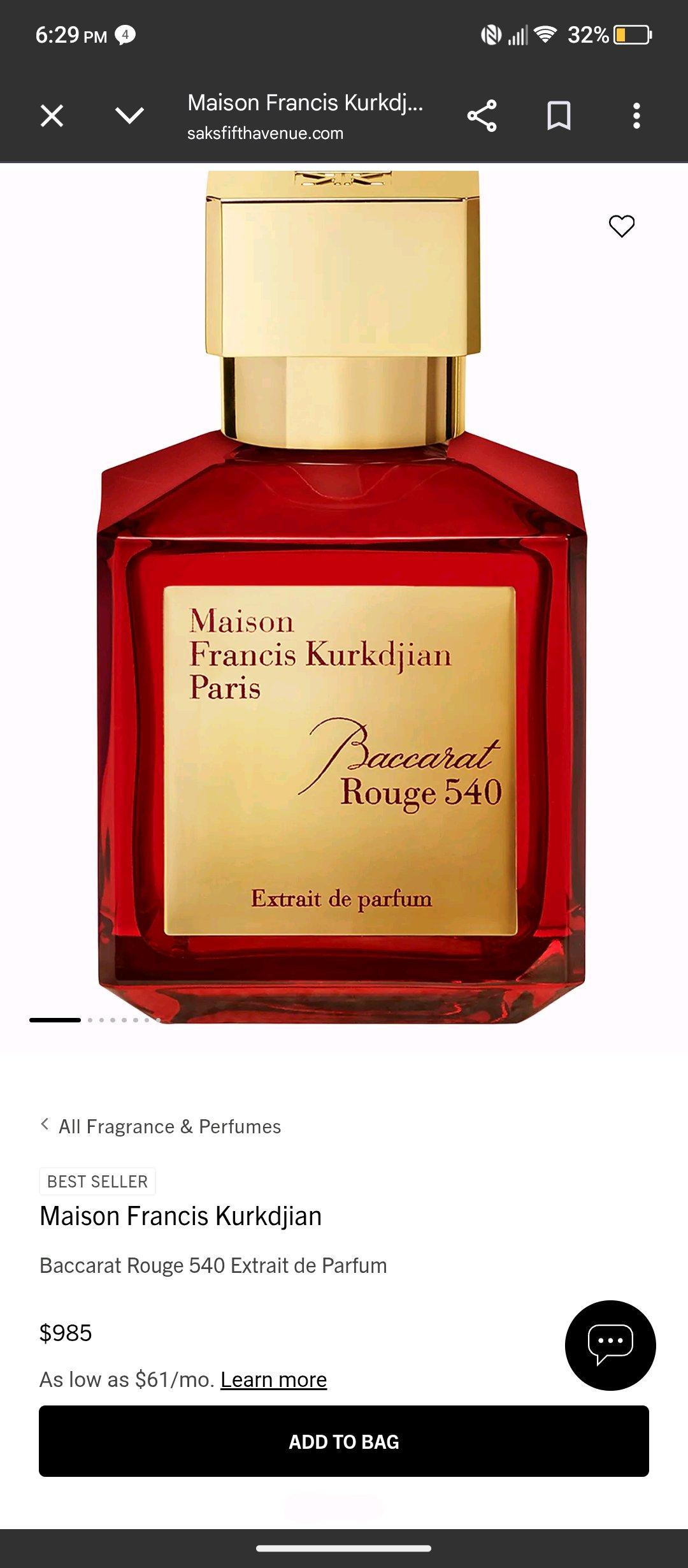 Baccarat Rouge 540