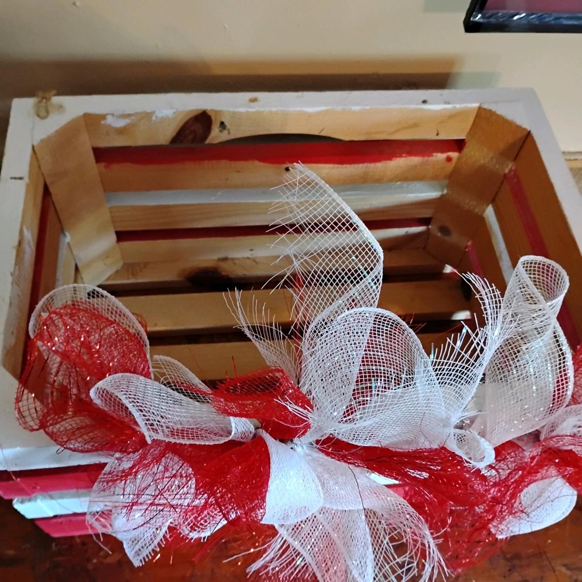 wooden crate Christmas