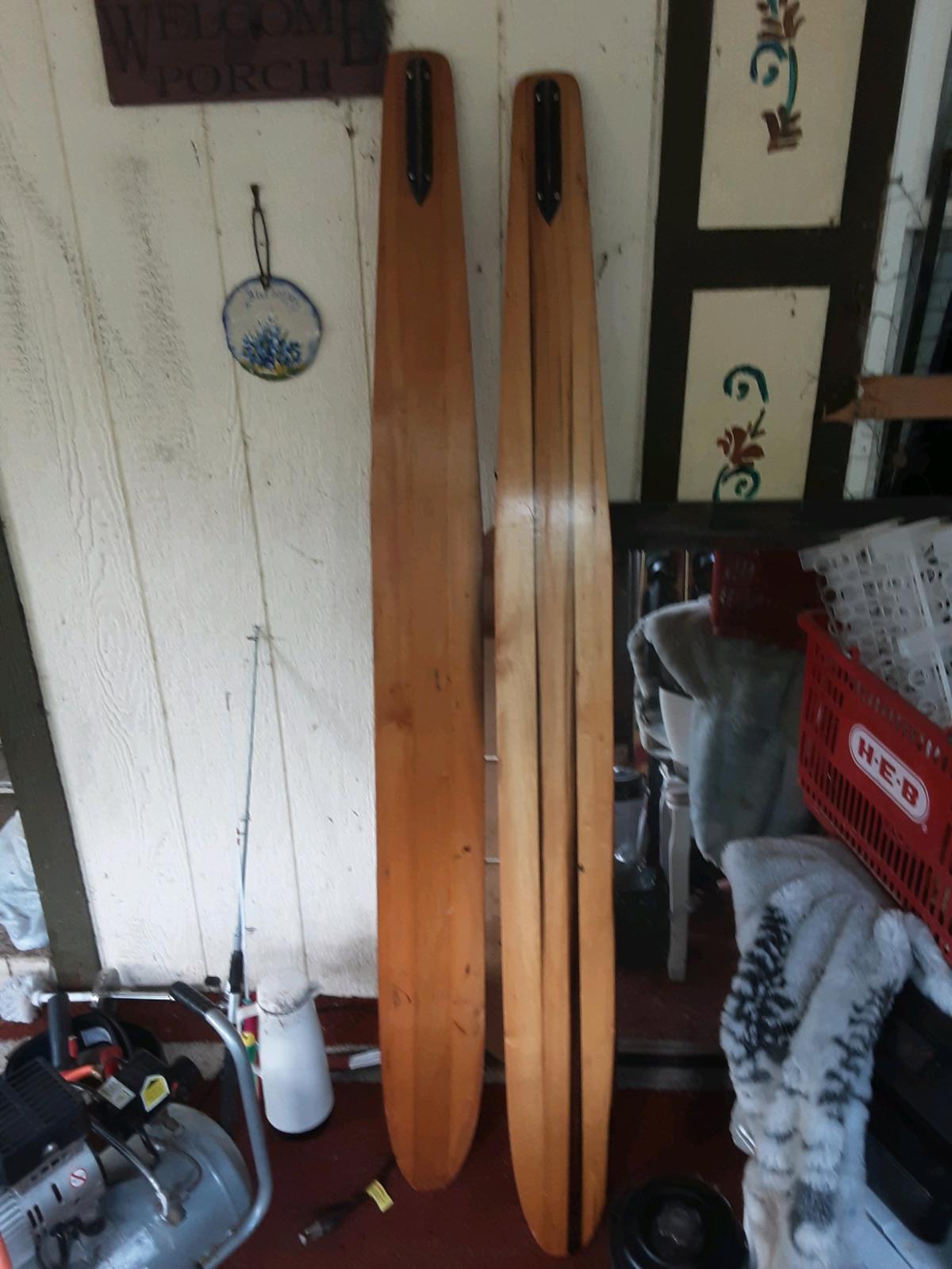 2 sets of water skis