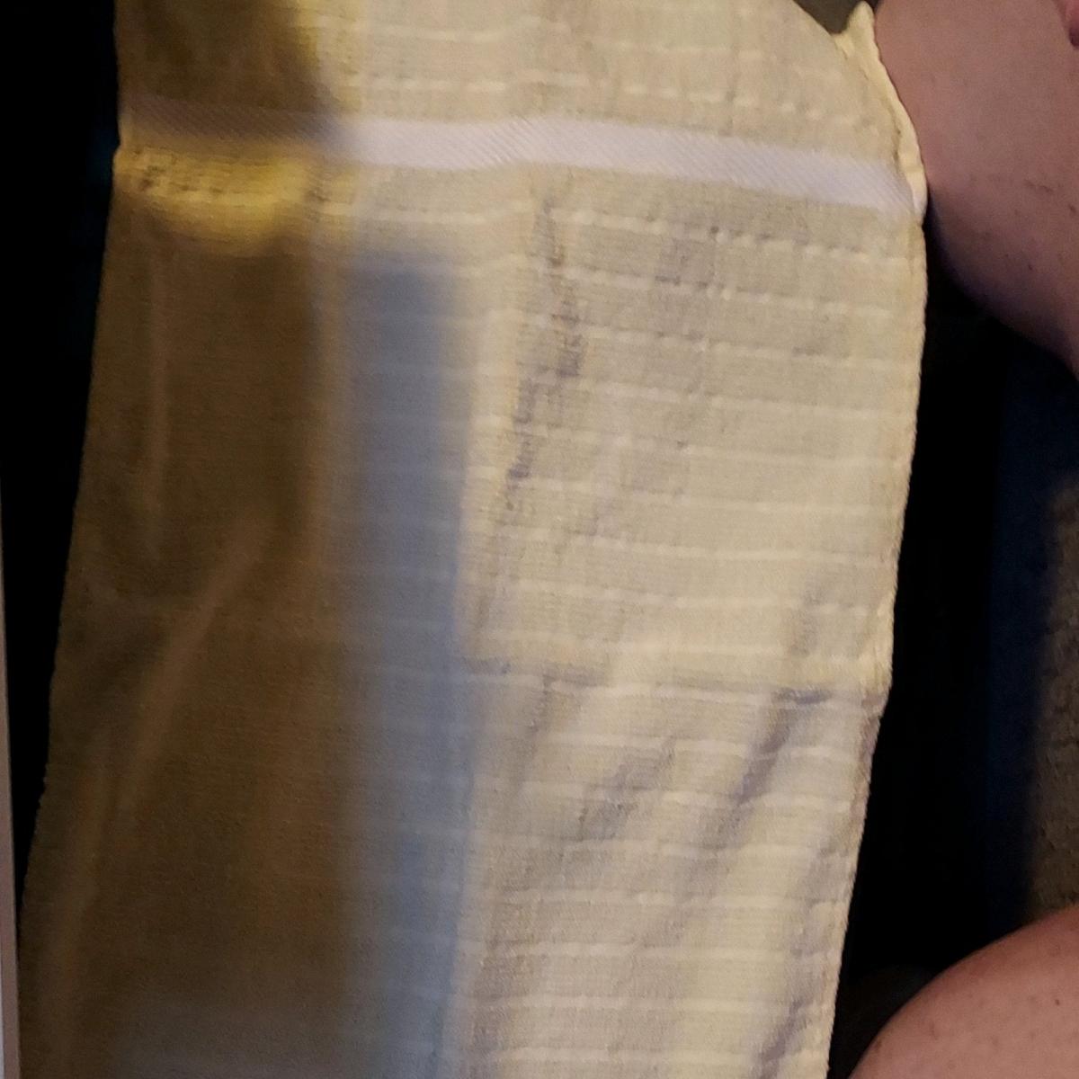 Yellow White Striped Bath Towel 100 Cotton Soft Rectangle Ba