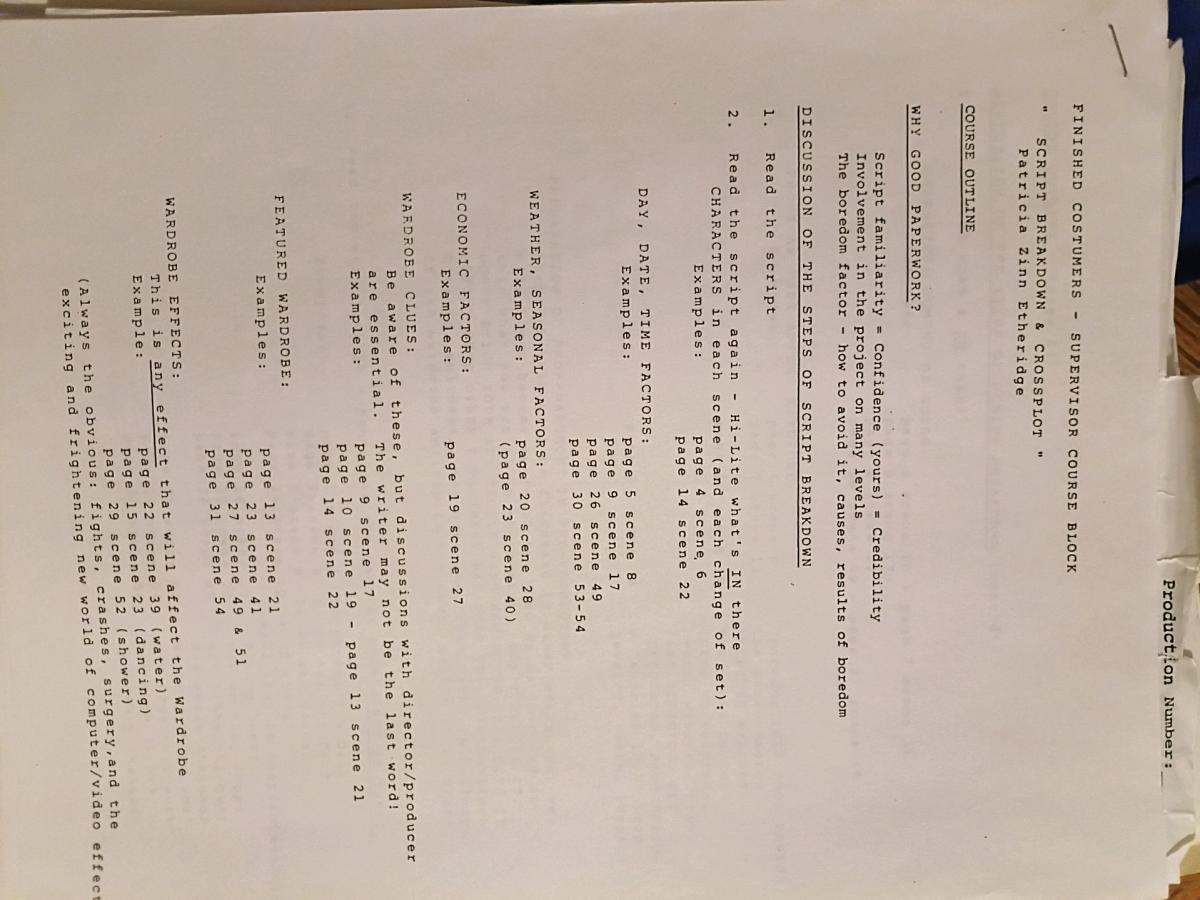 sketches and documents from sue moore archive rare