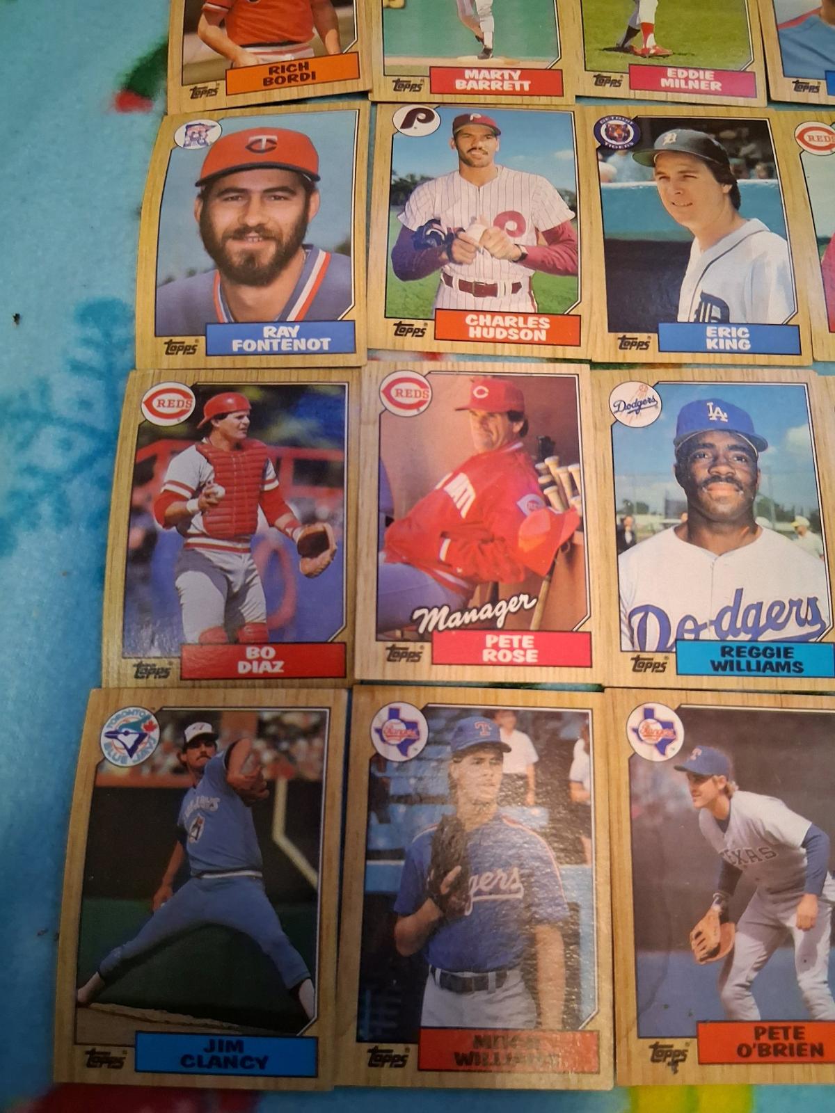 topps 1987 baseball cards set 792 cards
