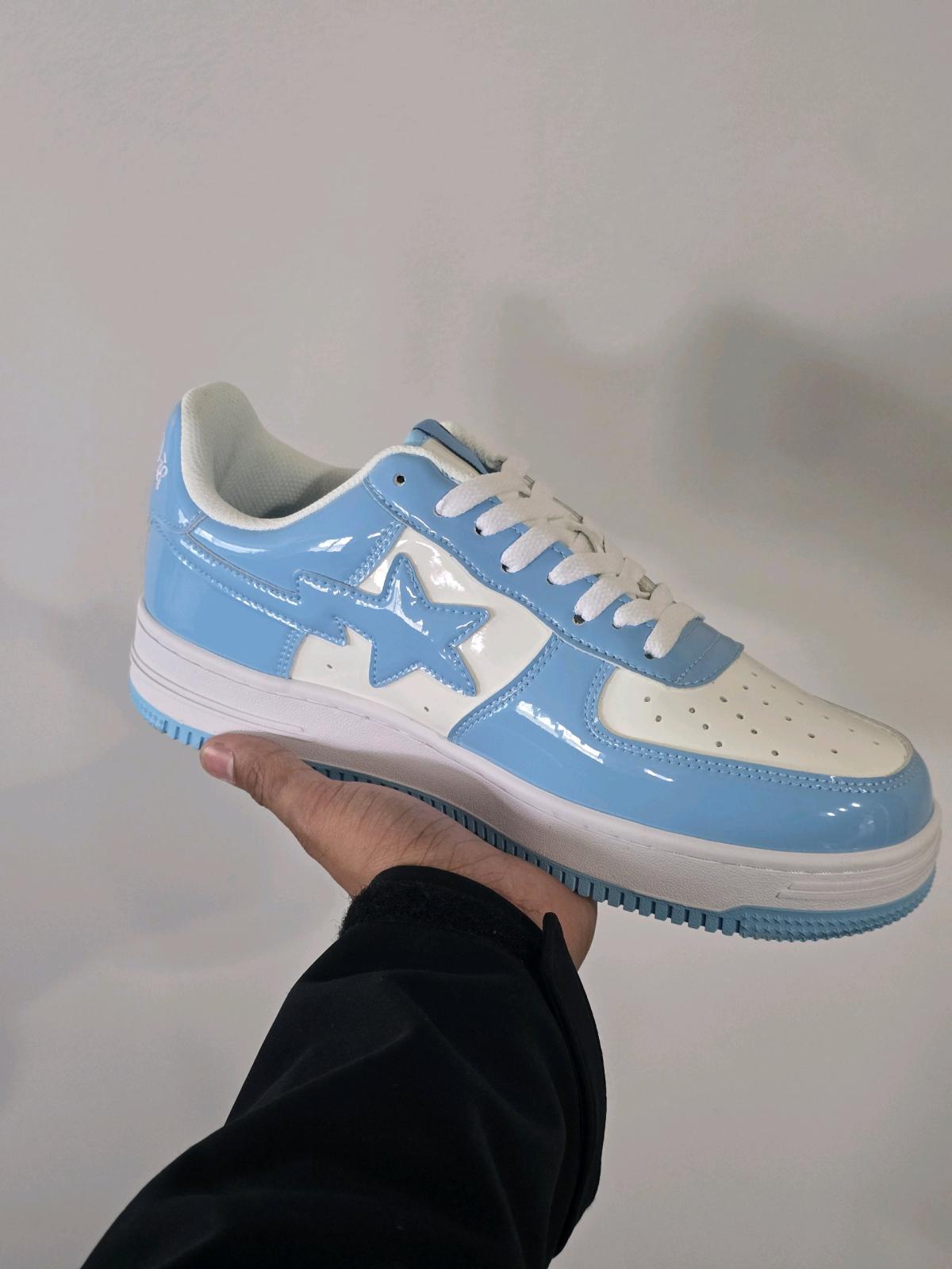 Bape X Mf Doom Concept Sneaker Mens Size 9 Baby Blue