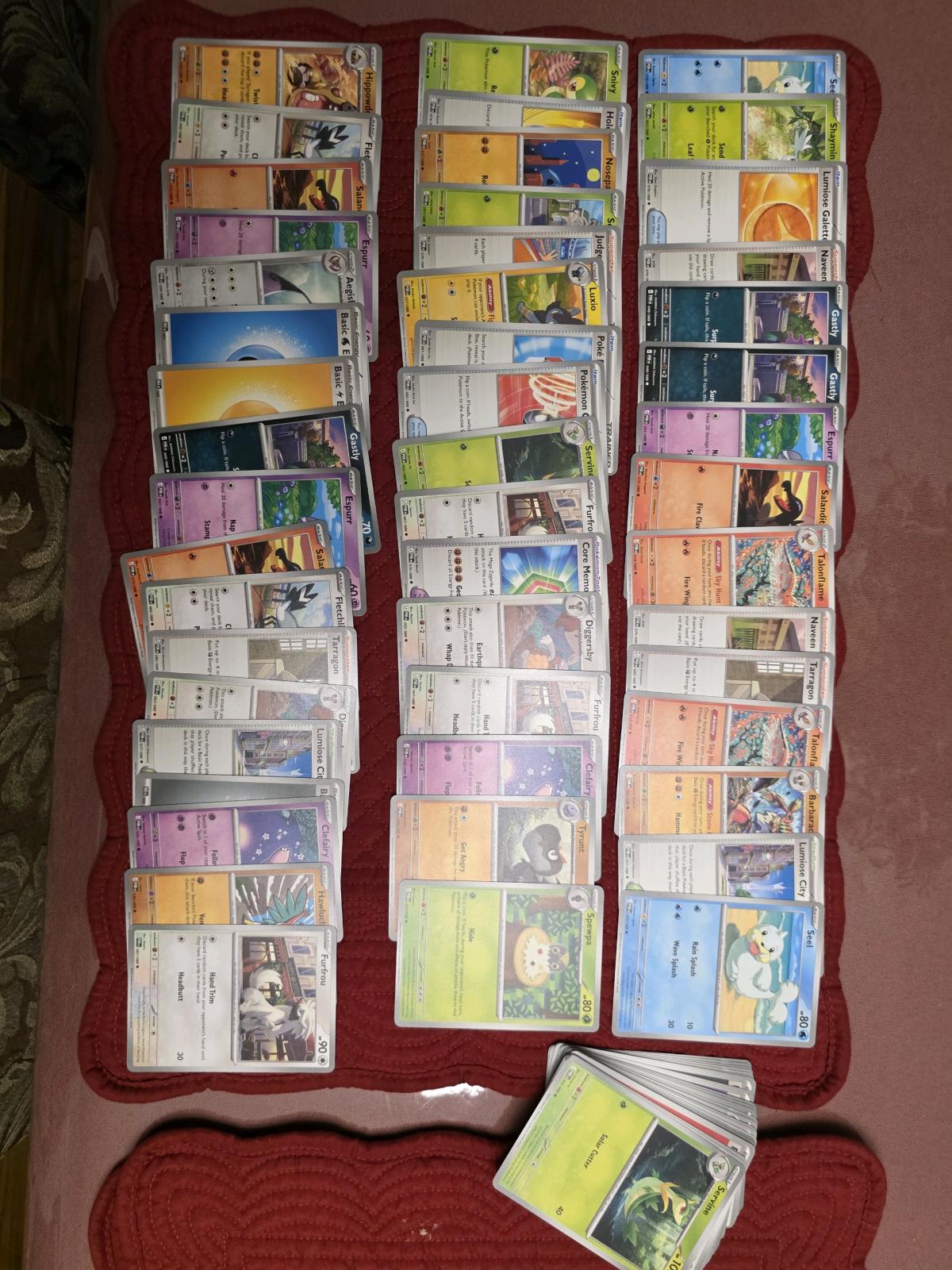 Pokmon Card Lot for Sale  Perfect Order Set