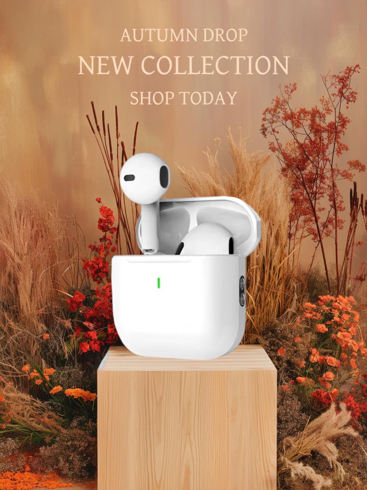 Wireless Bluetooth Earbuds with Charging Case  White