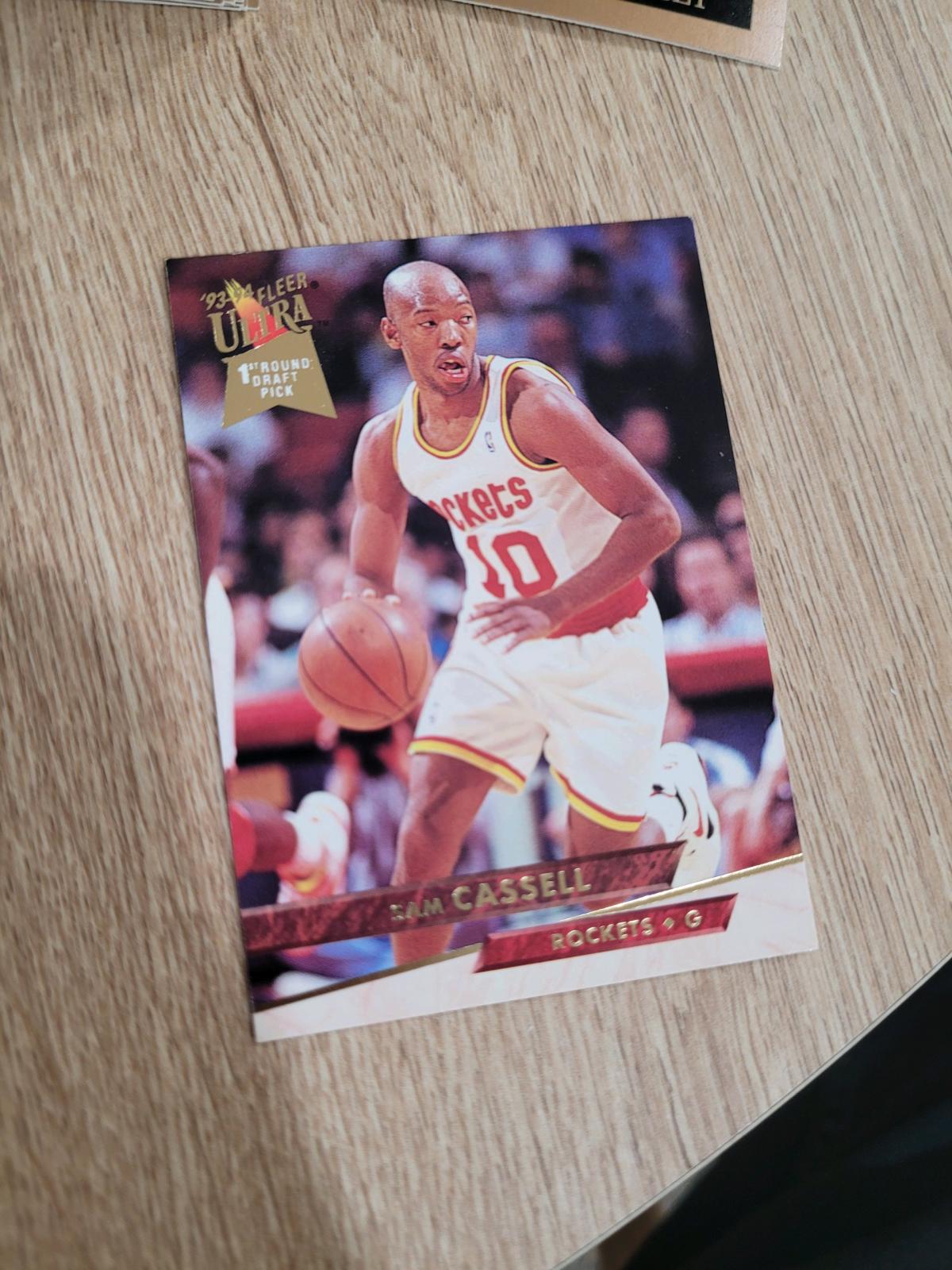 1993 Fleer Ultra Sam Cassell 1st Round draft pick card