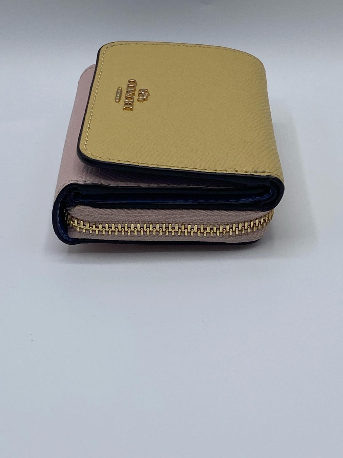 Coach TriColor Small Zip Wallet