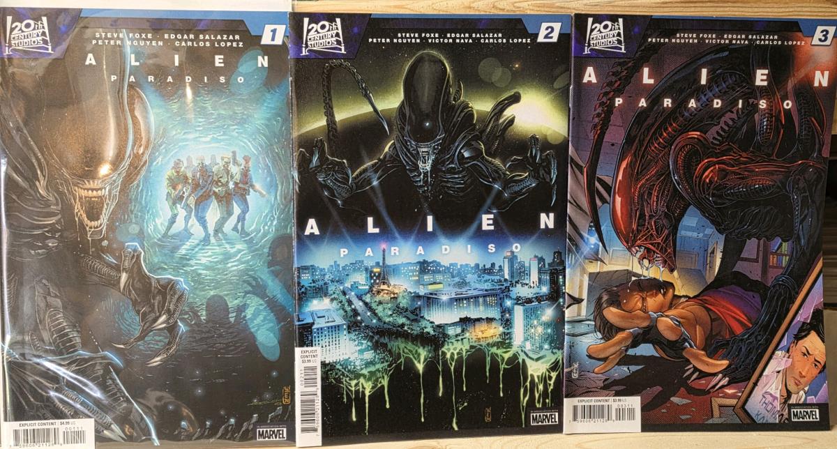 Alien Paradiso 1 2 3 4 5 Complete Set Cover A 15 NM Horror