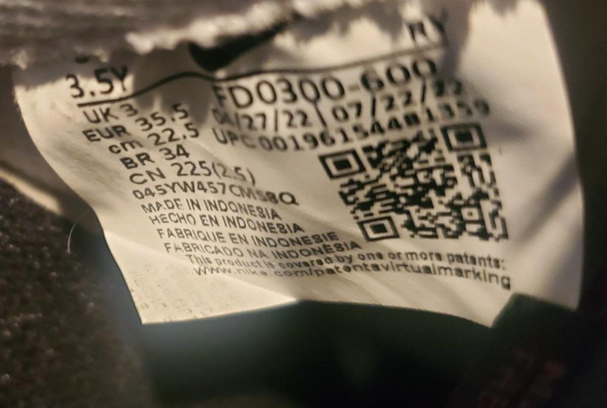 Nike  Boys  Size 35Y  Air Force 1  Low  Athletic Shoes  RedW