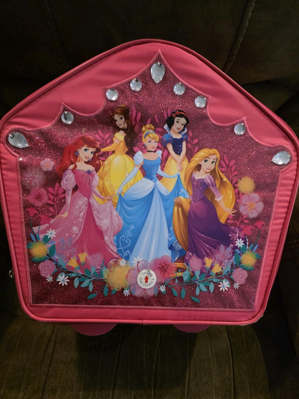 Disney Princess Travel Case with Wheels Suitcase Travel Bag