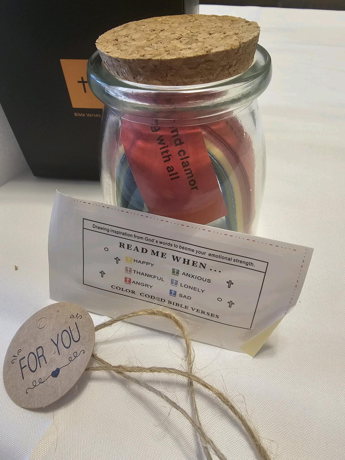 Bible verses in a jar