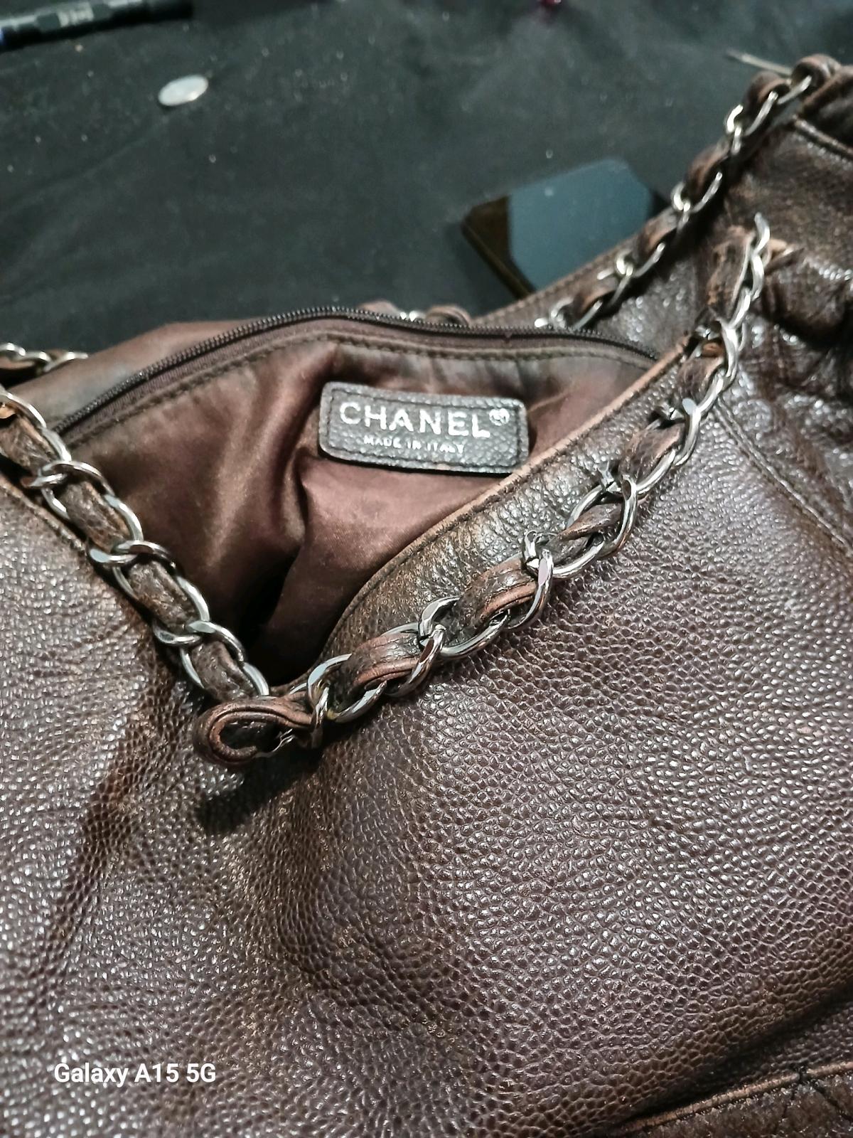 Chanel xl tote 2006 brown metallic