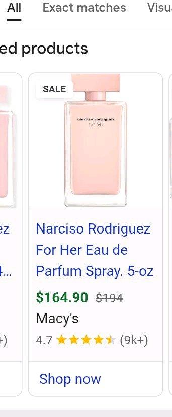 narciso rodriguez for her