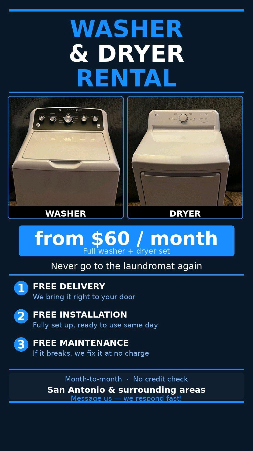 washer and dryer rental