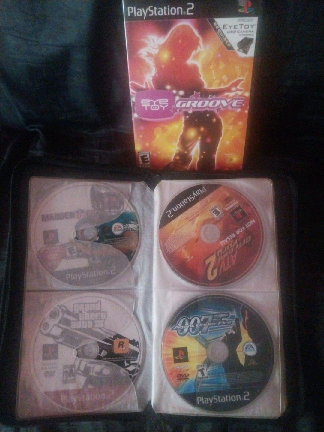 14 Playstation 2 games a code breaker disc and Xbox halo 2