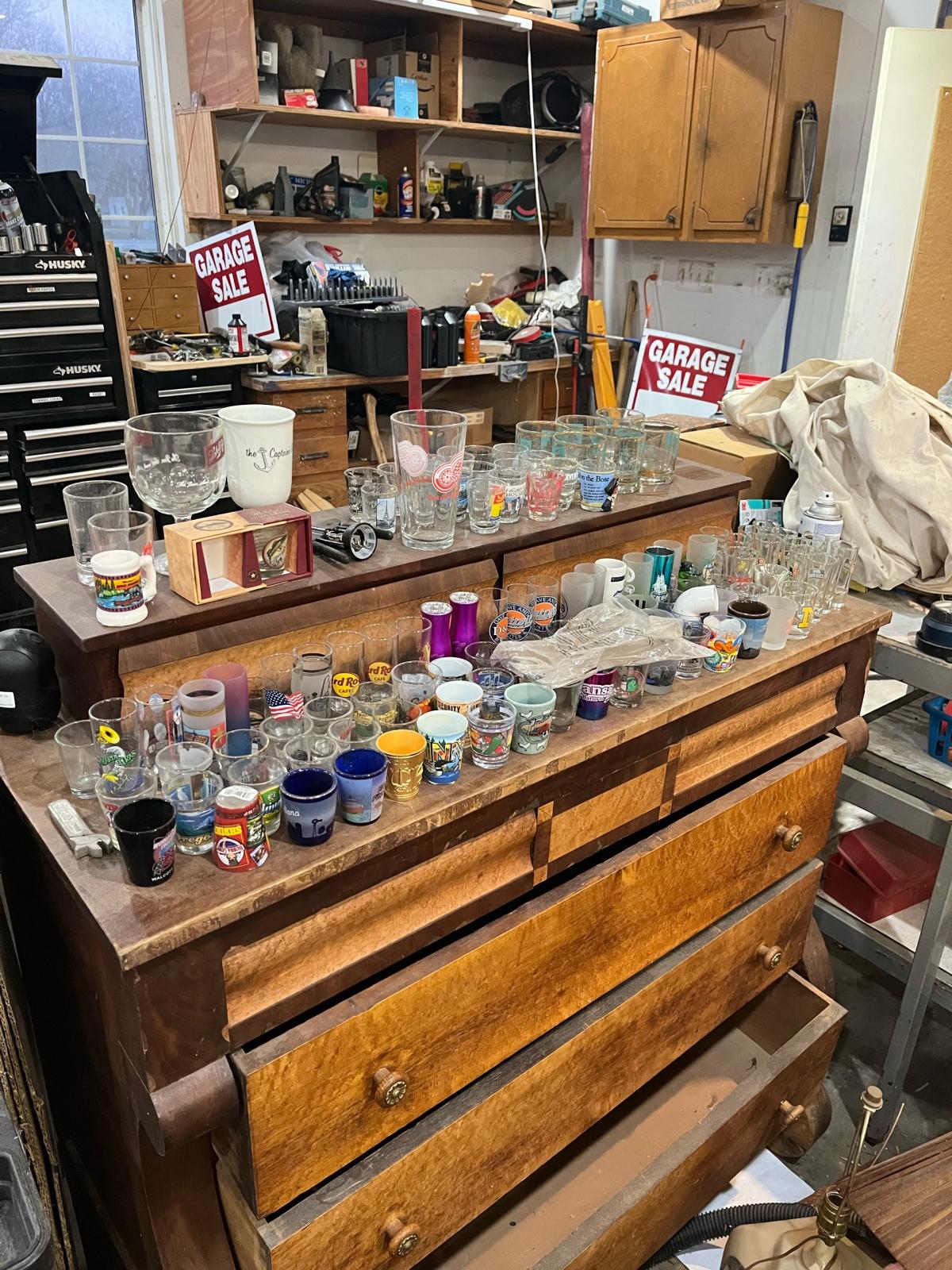 moving sale garage full of tool and more