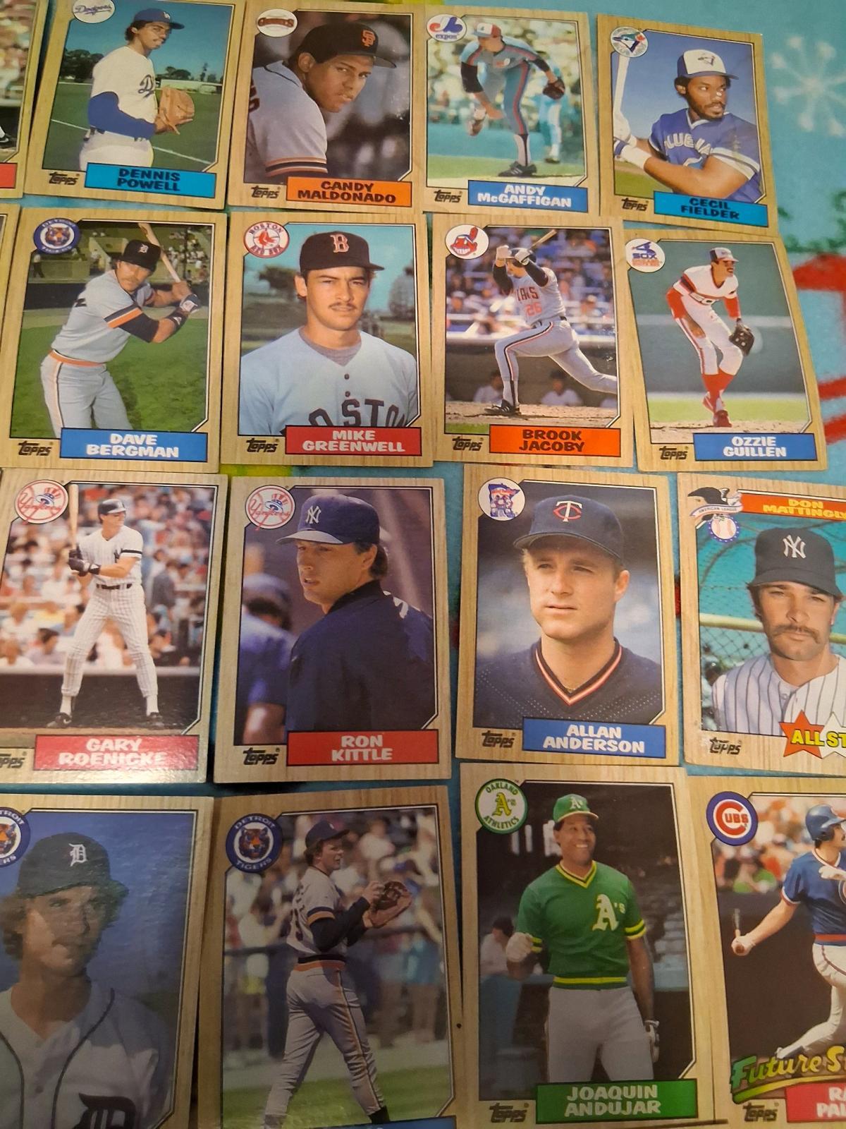 topps 1987 baseball cards set 792 cards