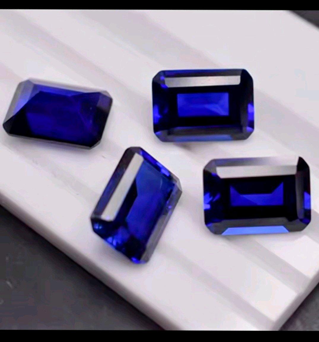 RARE NATURAL ONE 1 STONE  SAPPHIRE AMIRALD GEMSTONE DIY GEM