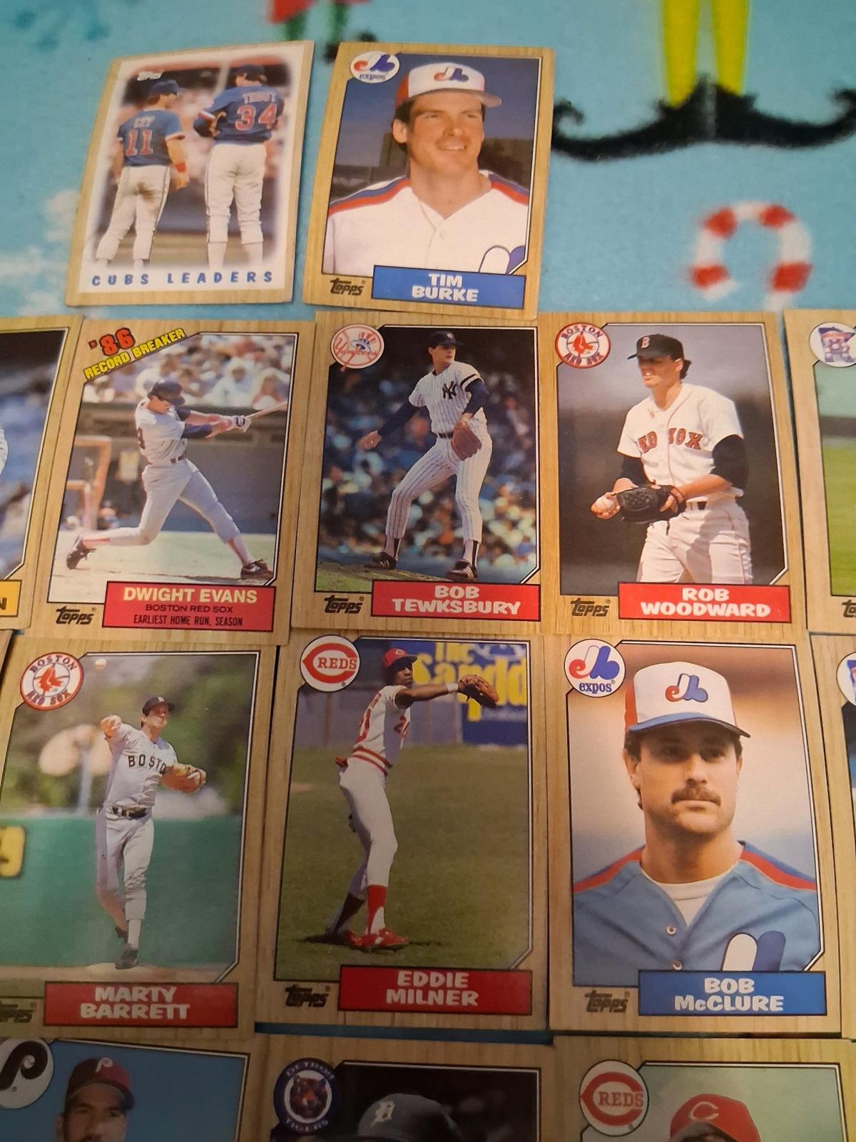 topps 1987 baseball cards set 792 cards
