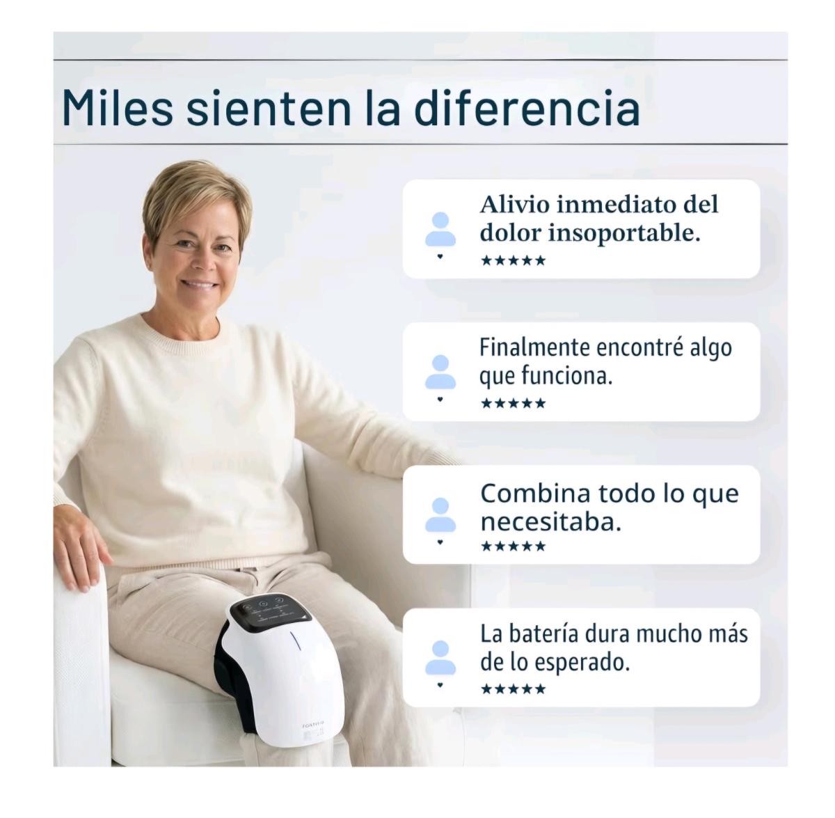 Masajeador de rodilla inteligente para aliviar el dolor