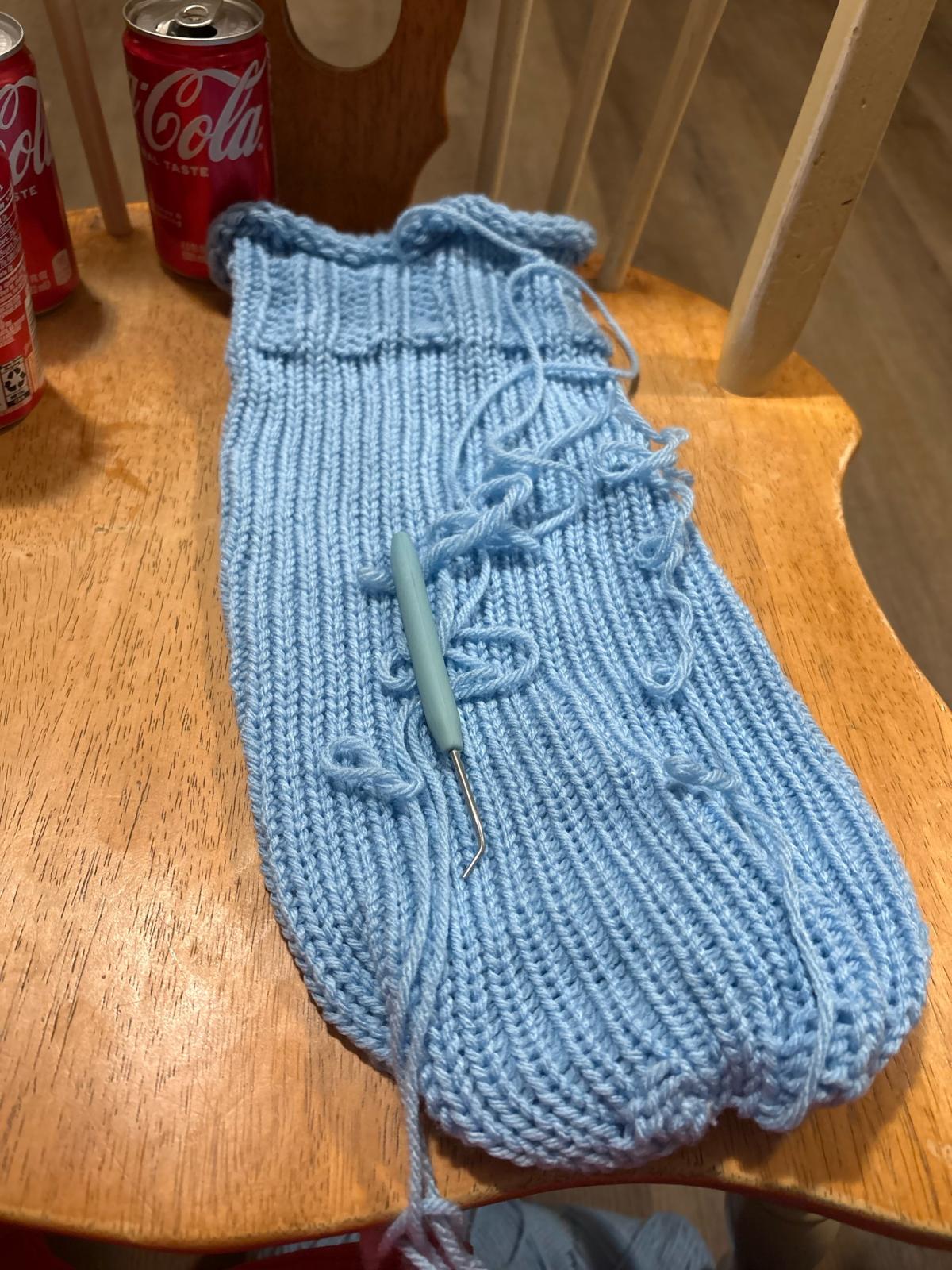 loomknitted baby cocoon great for photos