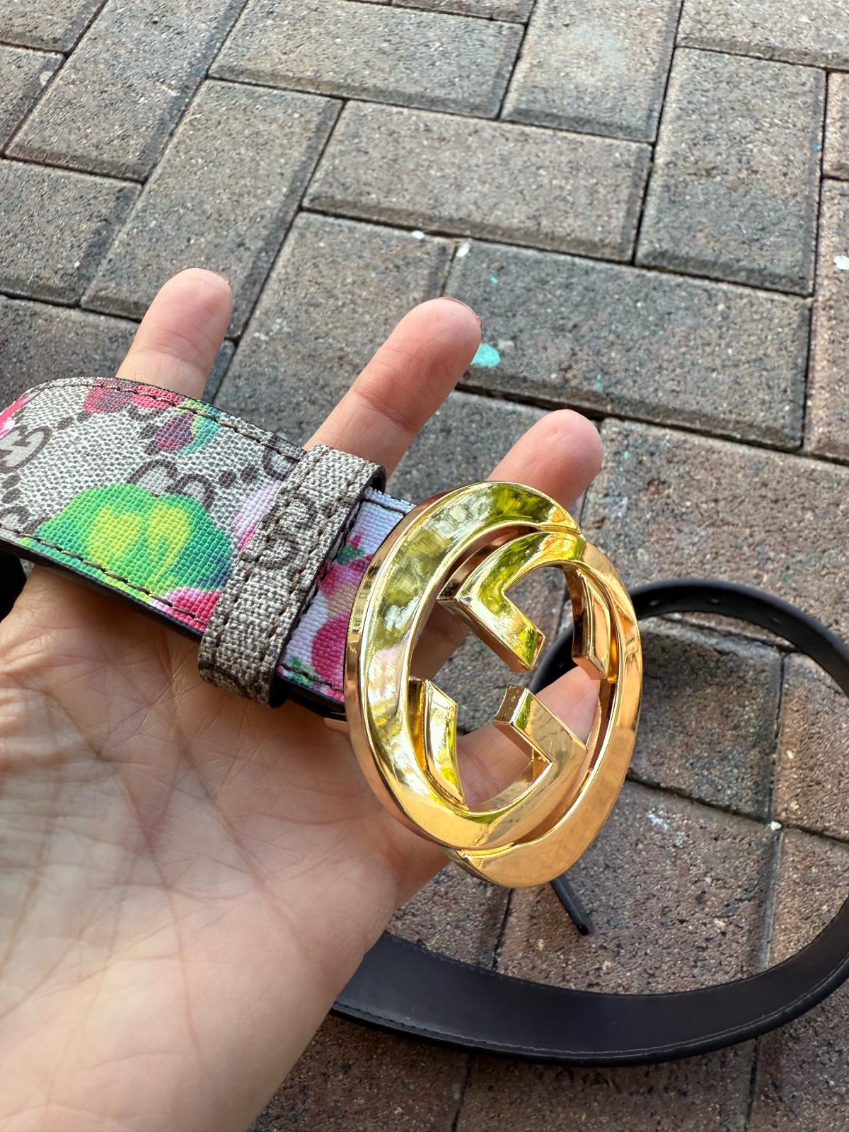 Gucci belt  floral belt correa Gucci