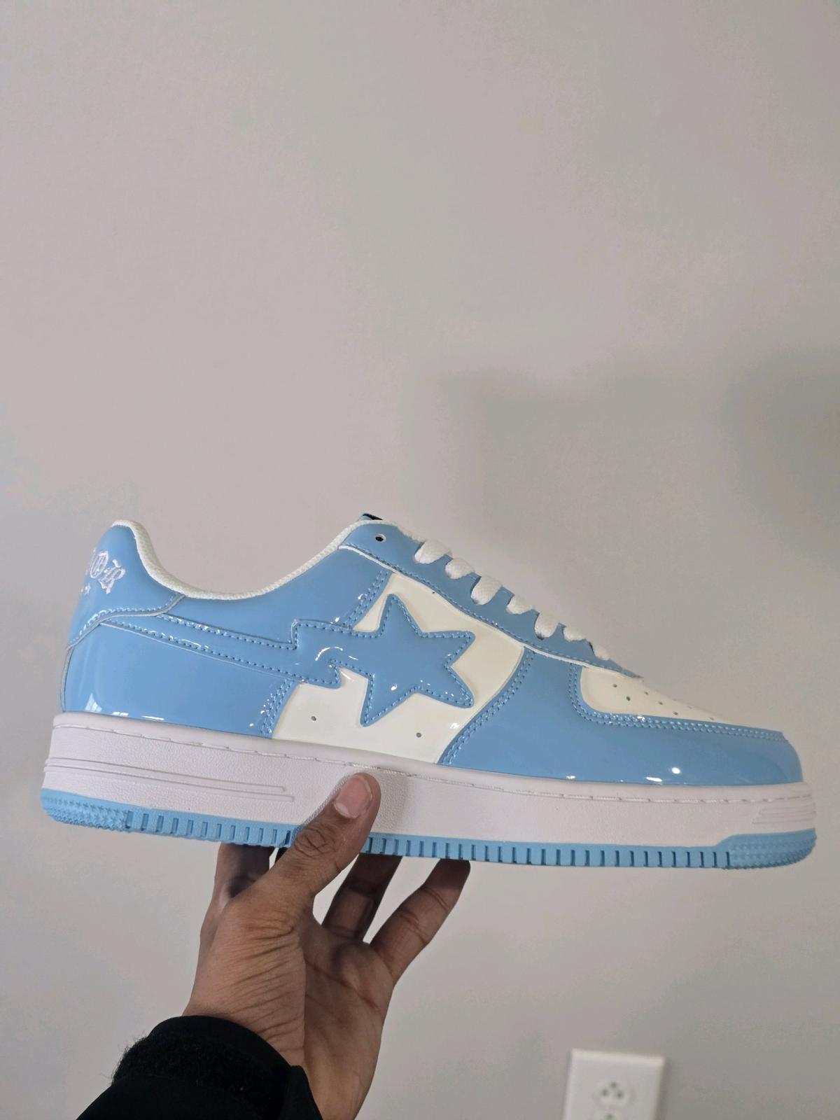 Bape X Mf Doom Concept Sneaker Mens Size 9 Baby Blue