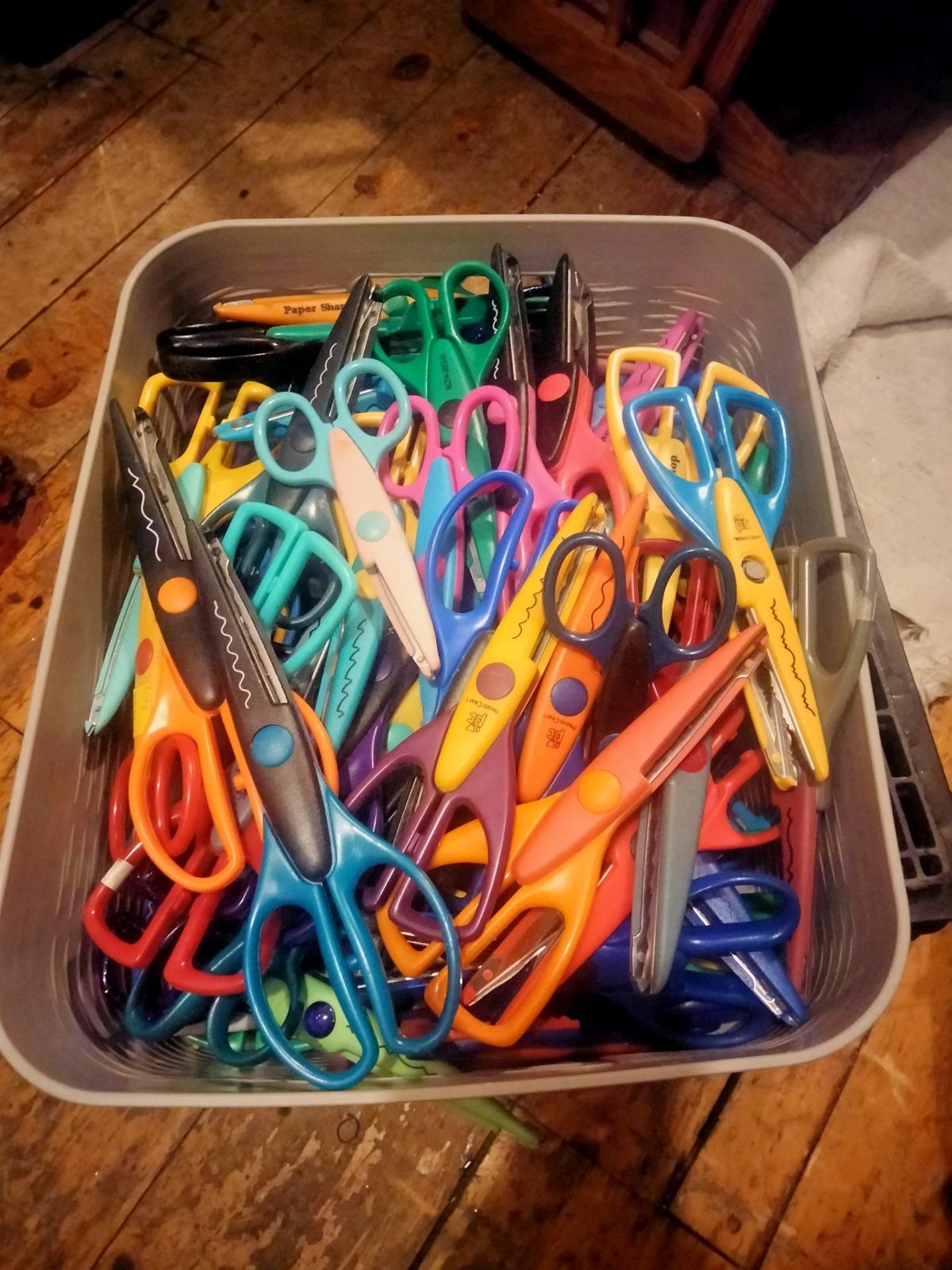 scrappbooking  washi tape  scissors stickers exc