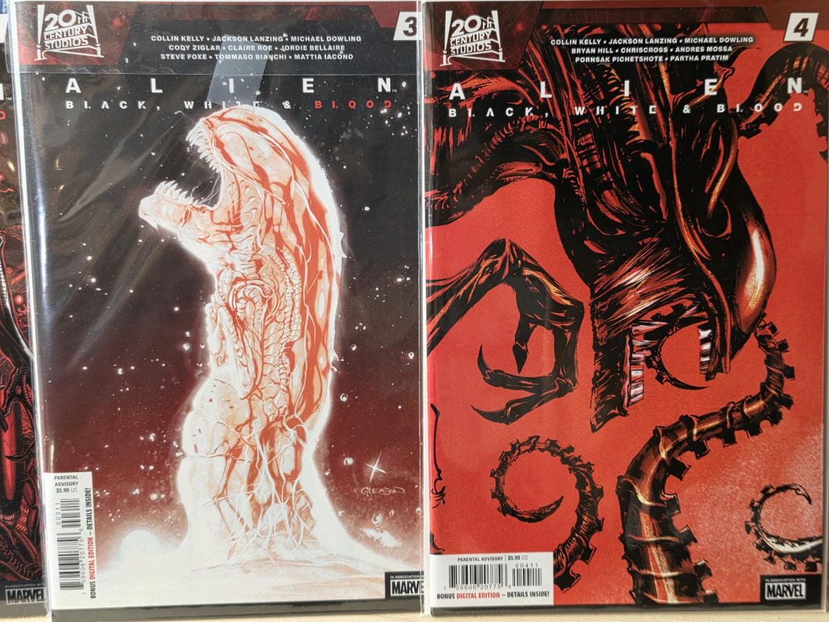 ALIEN BLACK WHITE  BLOOD Marvel Comics FULL SET 1 2 3 4 NM