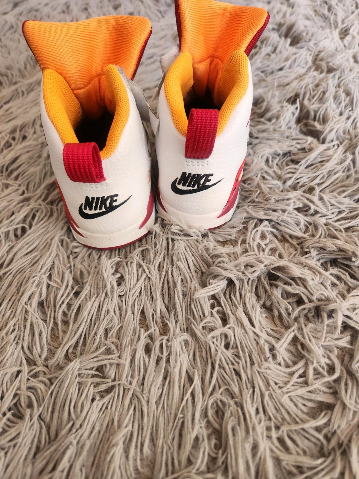 These are Nike Air Jordan MVP TD Cardinal toddler shoes