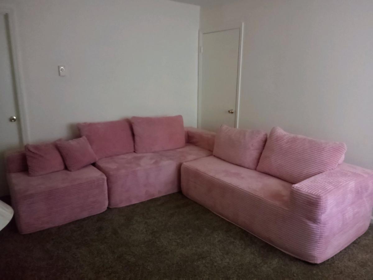 pink cloud sectional
