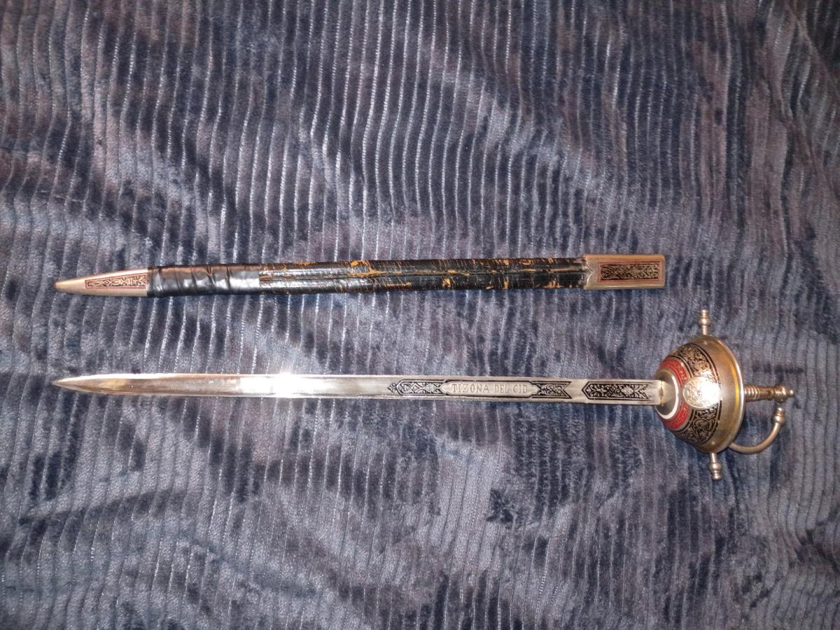el cid replica Toledo epee with scabbard