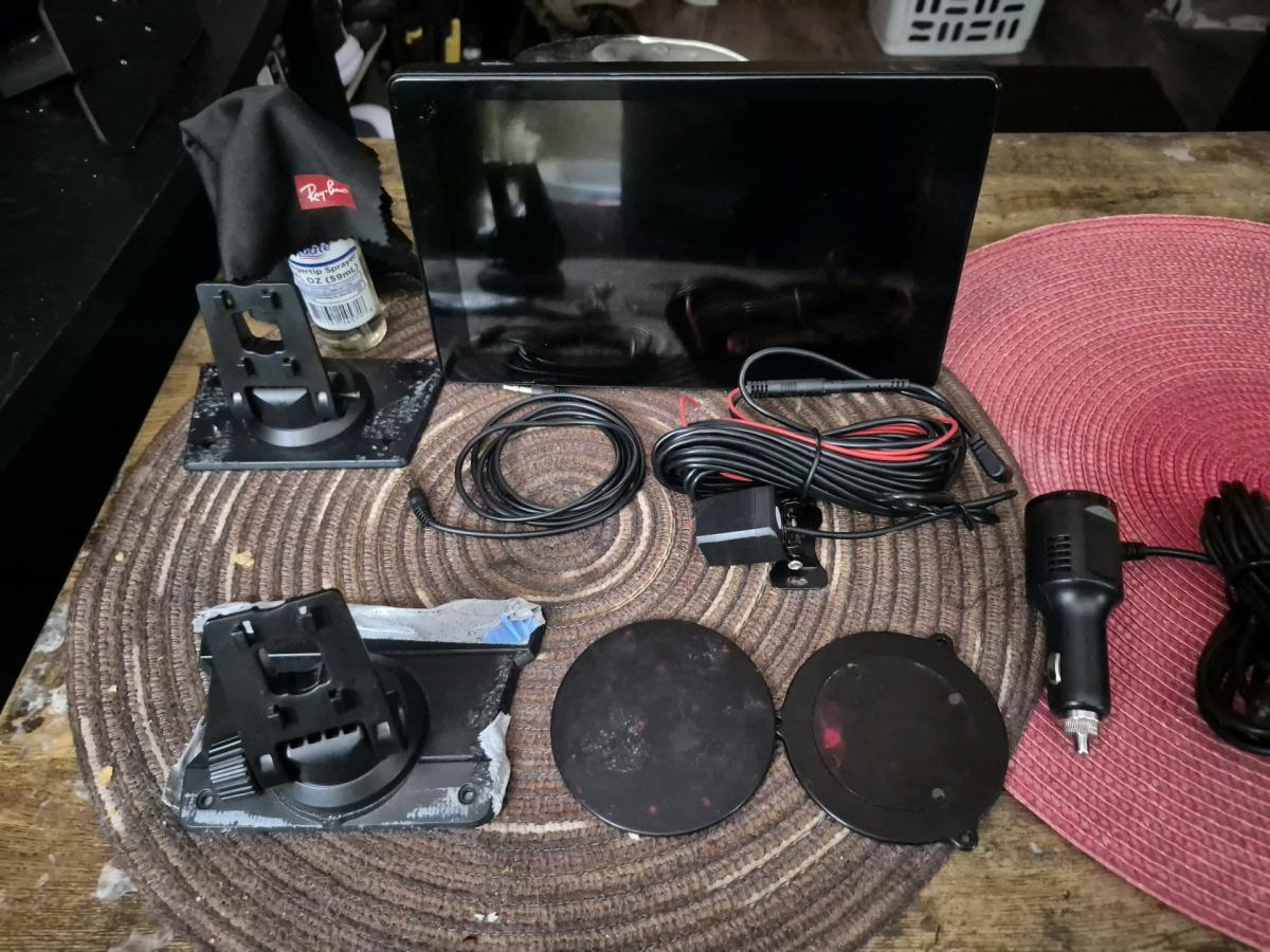 Android auto carplay screen with dash and reverse cams