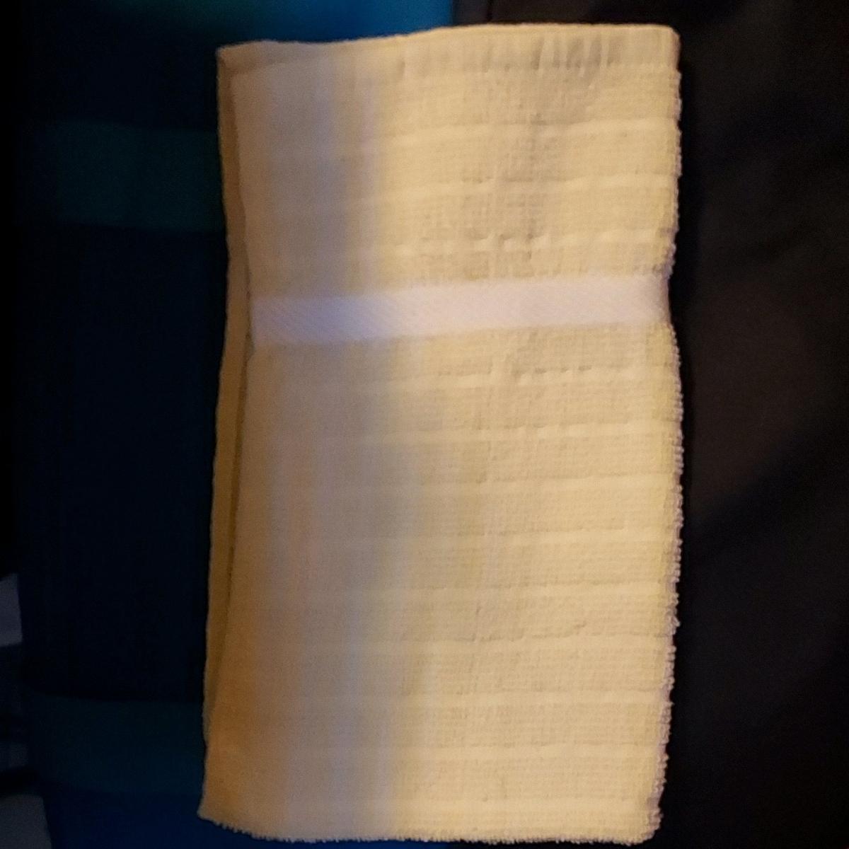 Yellow White Striped Bath Towel 100 Cotton Soft Rectangle Ba