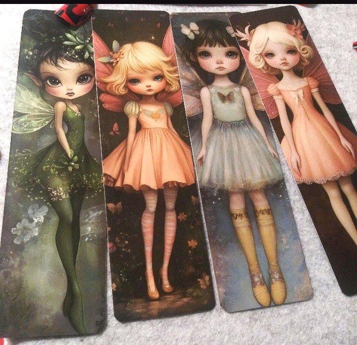 Floral Fairy Handmade Bookmarks Elf  Wonderland Fantasy Book