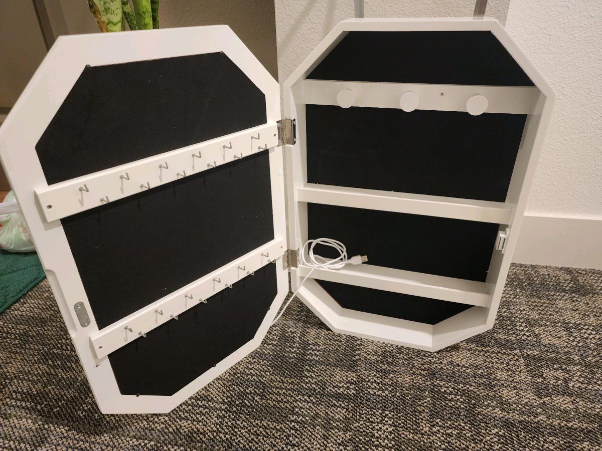 Armario de joyera moderno en forma de diamante organizador o