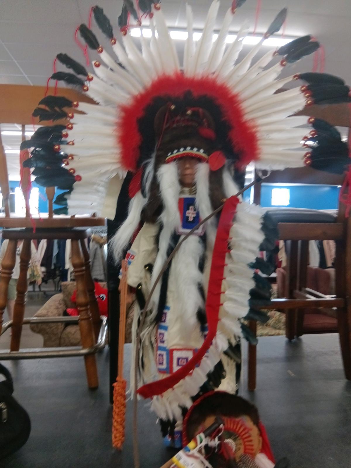 Timeless American Indian Thunderhawk 26inch porcelain doll