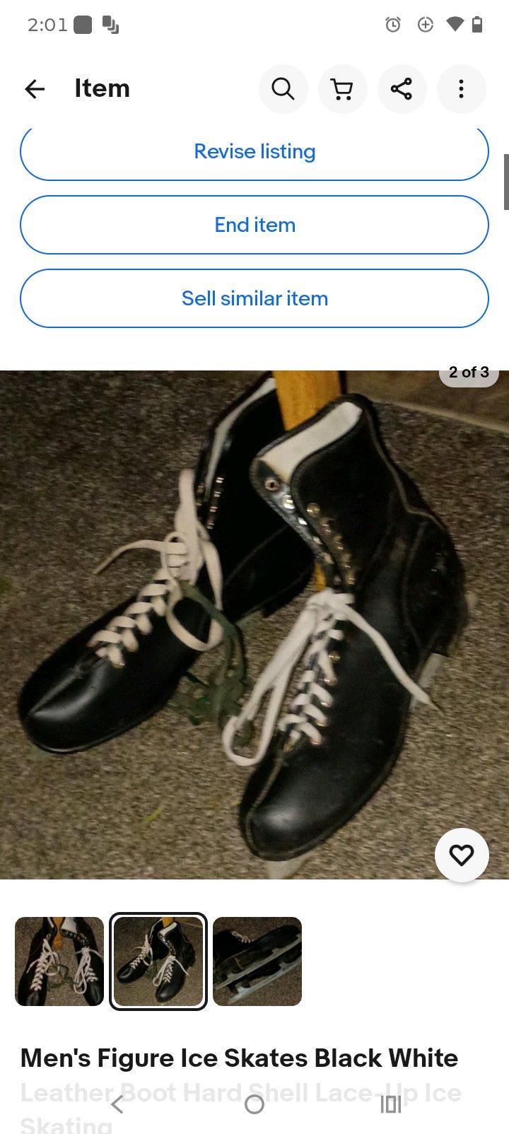 mens ice skates size 10