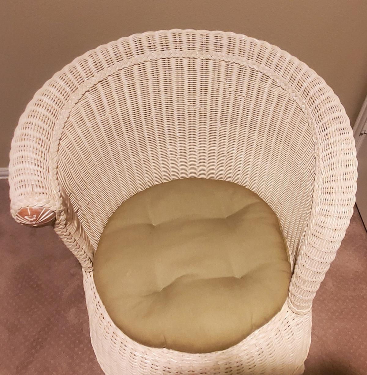 Pier One  Jamaica Collection  Asymmetrical Arm Chair  Rattan