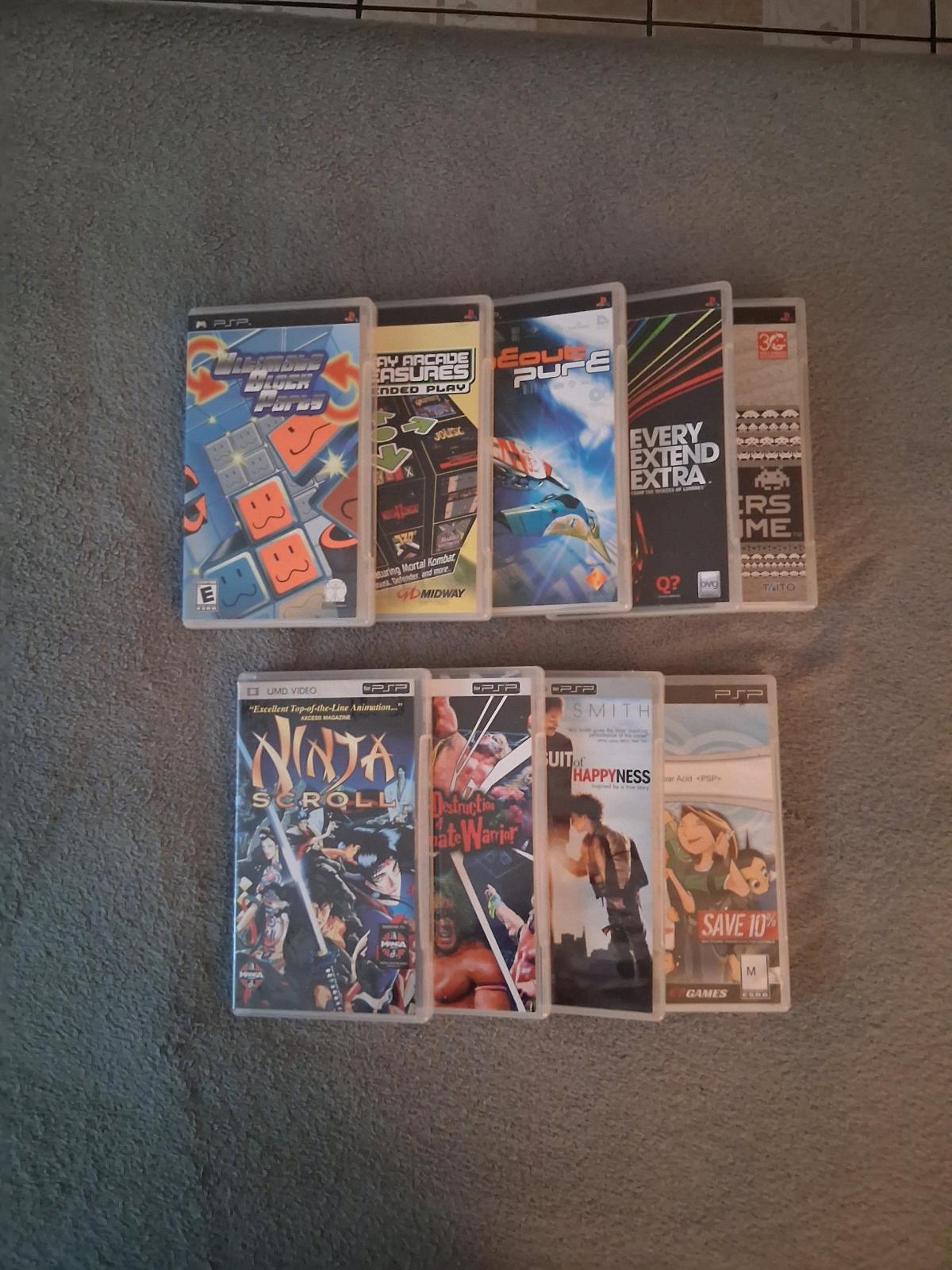 9 PSP Games And PSP UMD Videos for PlayStation Portable PSP