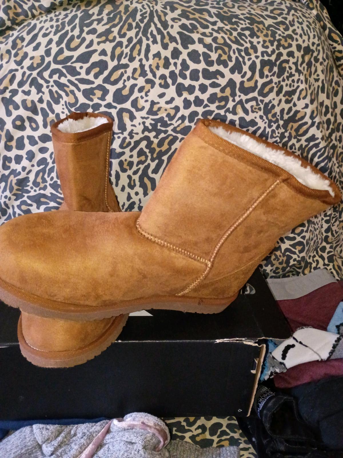 brown suede ankle boots