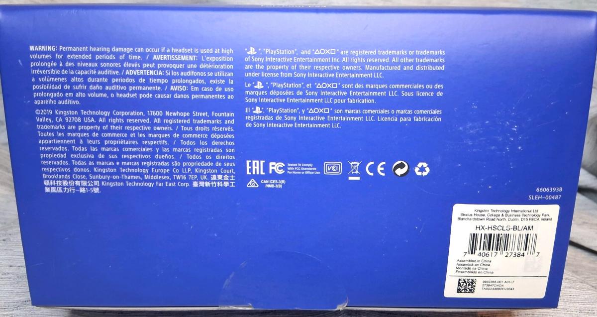 Playstation HyperX Cloud Gaming Headset with detachable mic