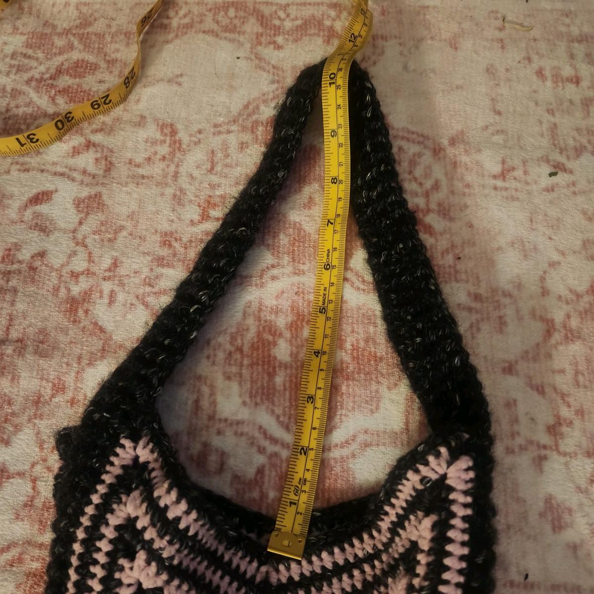 crochet striped starbag