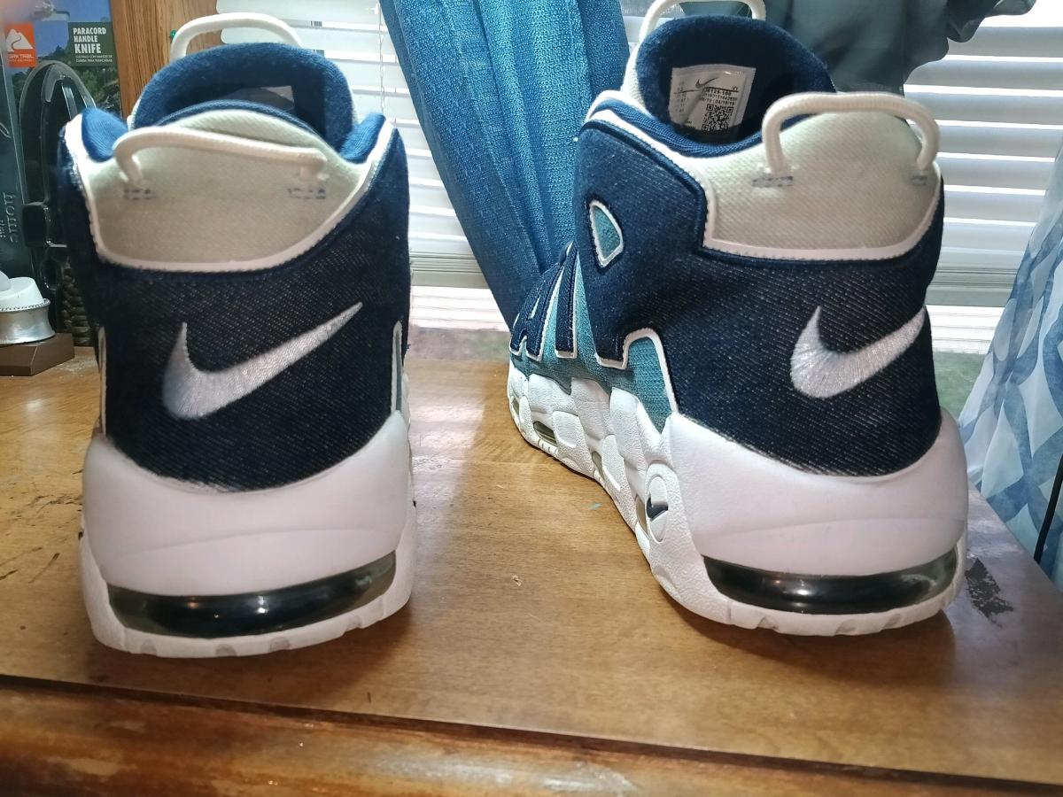 Mens Nike Air more up tempo denim obsidian size 13