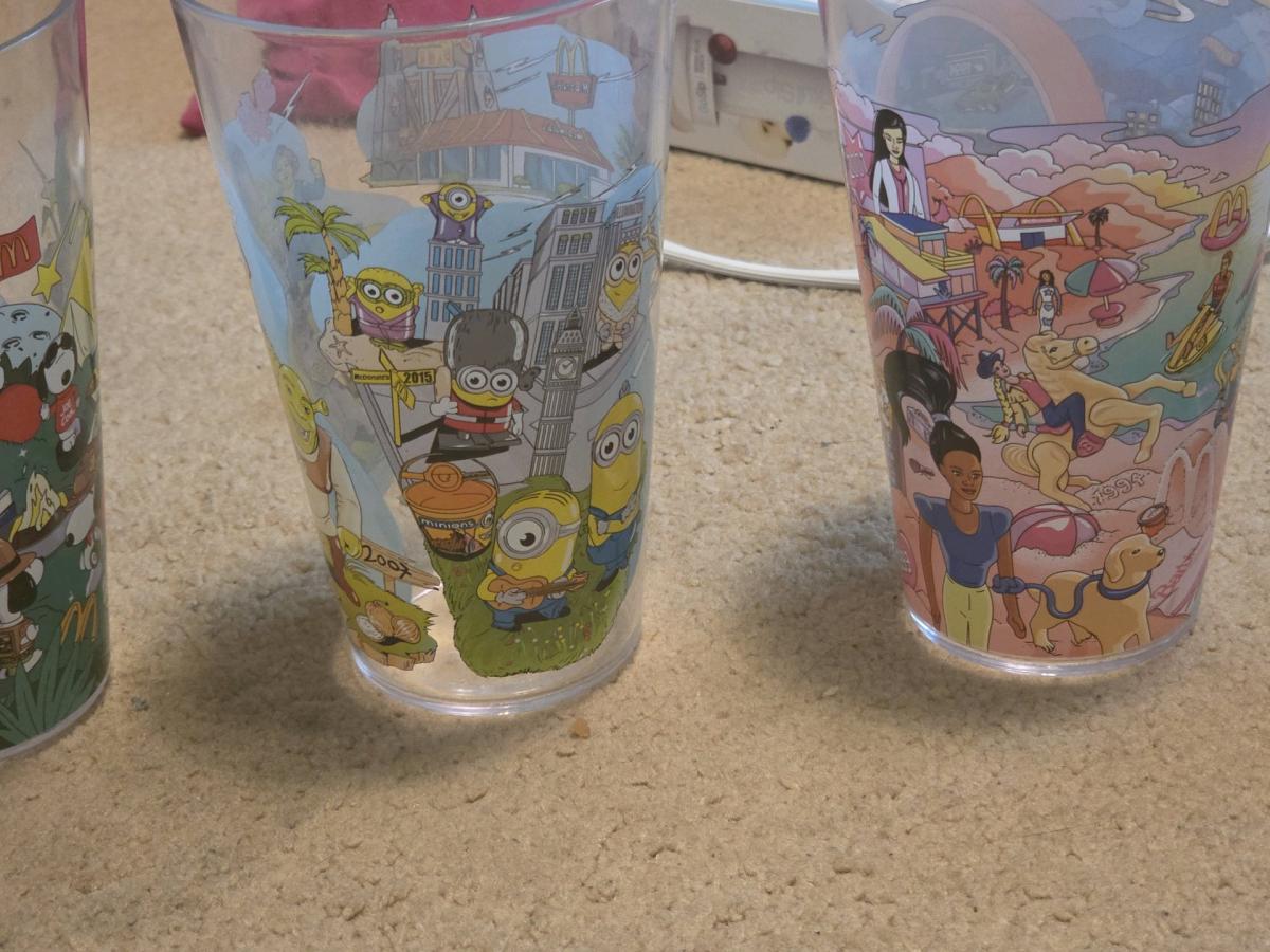 5 McDonalds collectible limited cups
